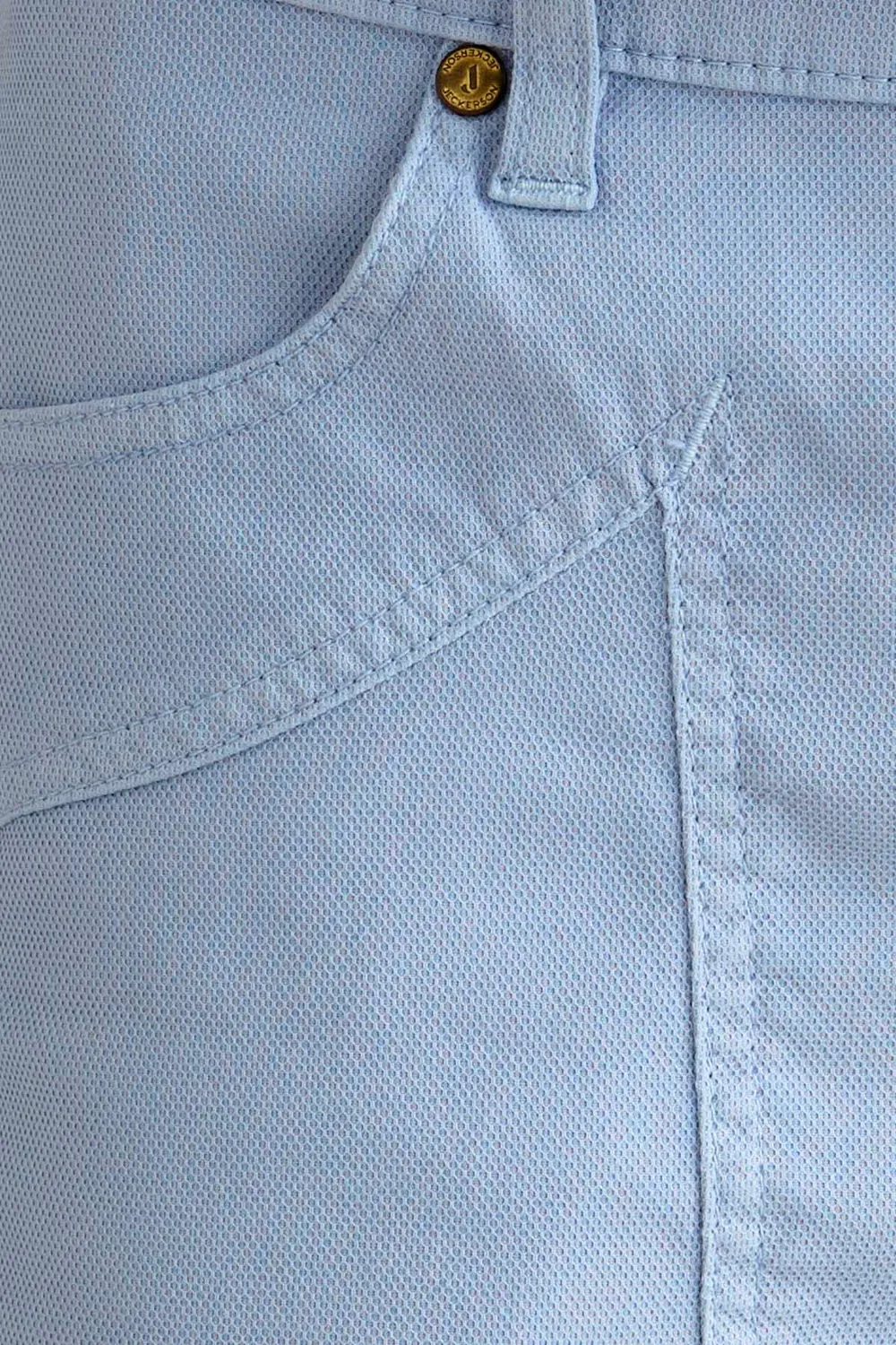Jeckerson Jayden slim fit bermuda lichtblauw honingraat