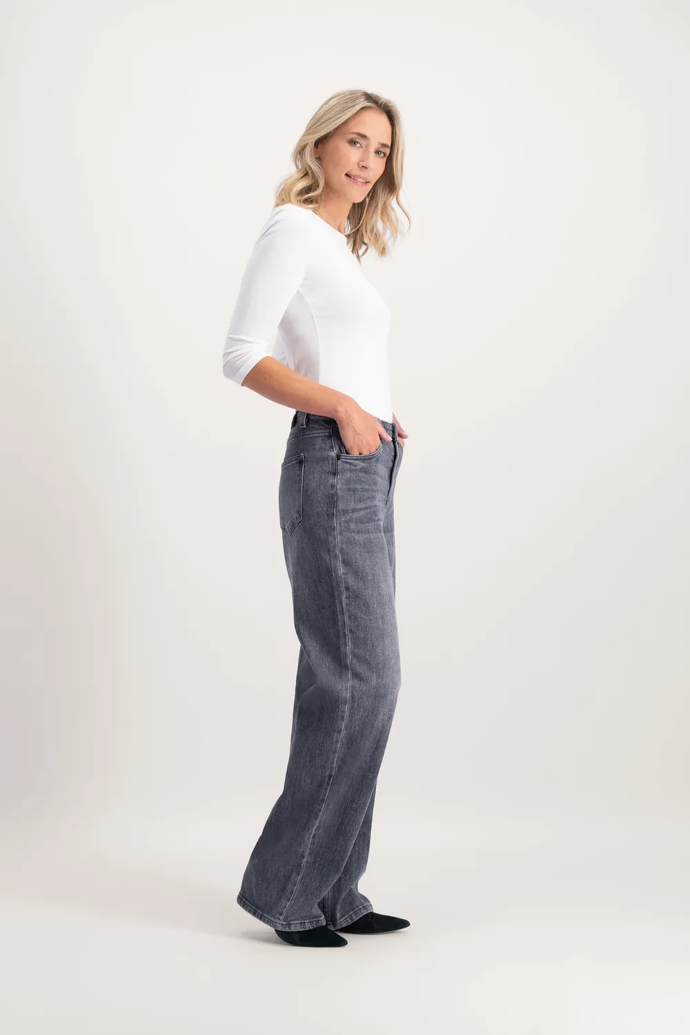 Florez June Loose jeans irish grey baggy straight