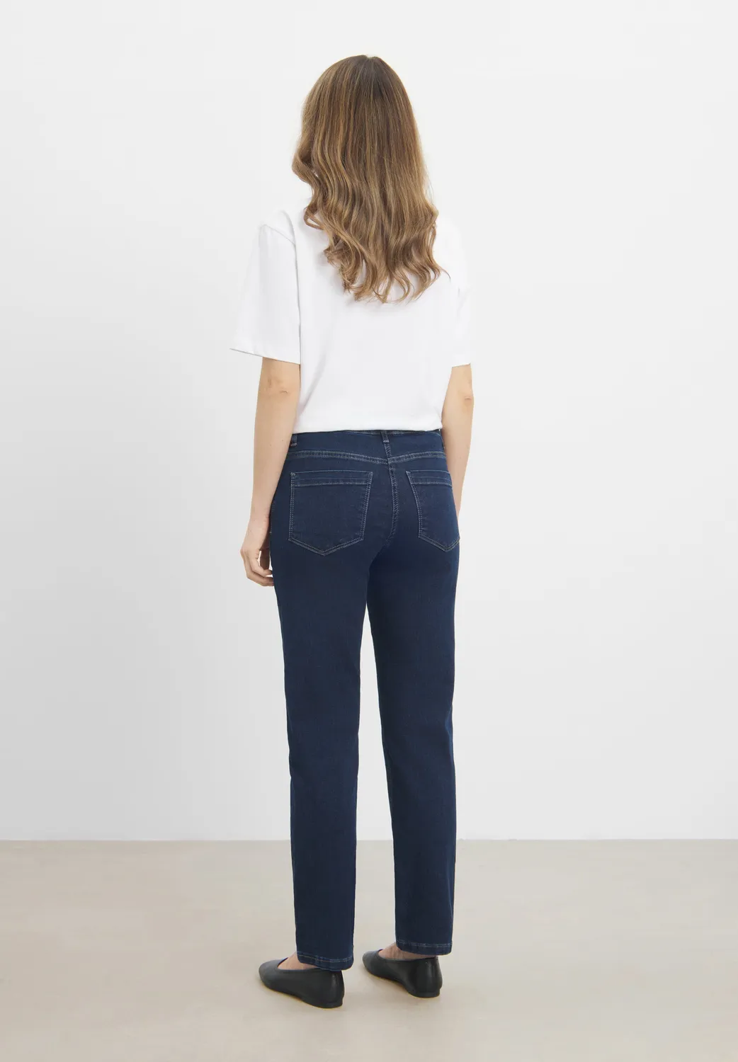 Laurie Charlotte Regular SL jeans dark blue denim korte lengte