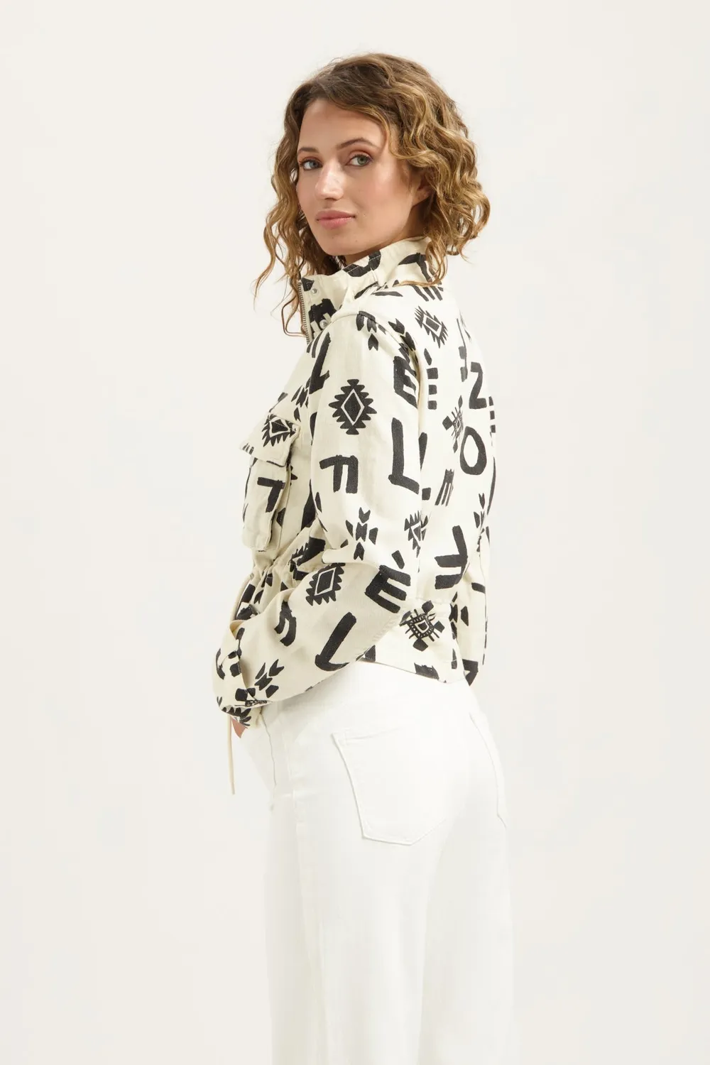 Florez Seven Jacket Letter Print spijkerjack
