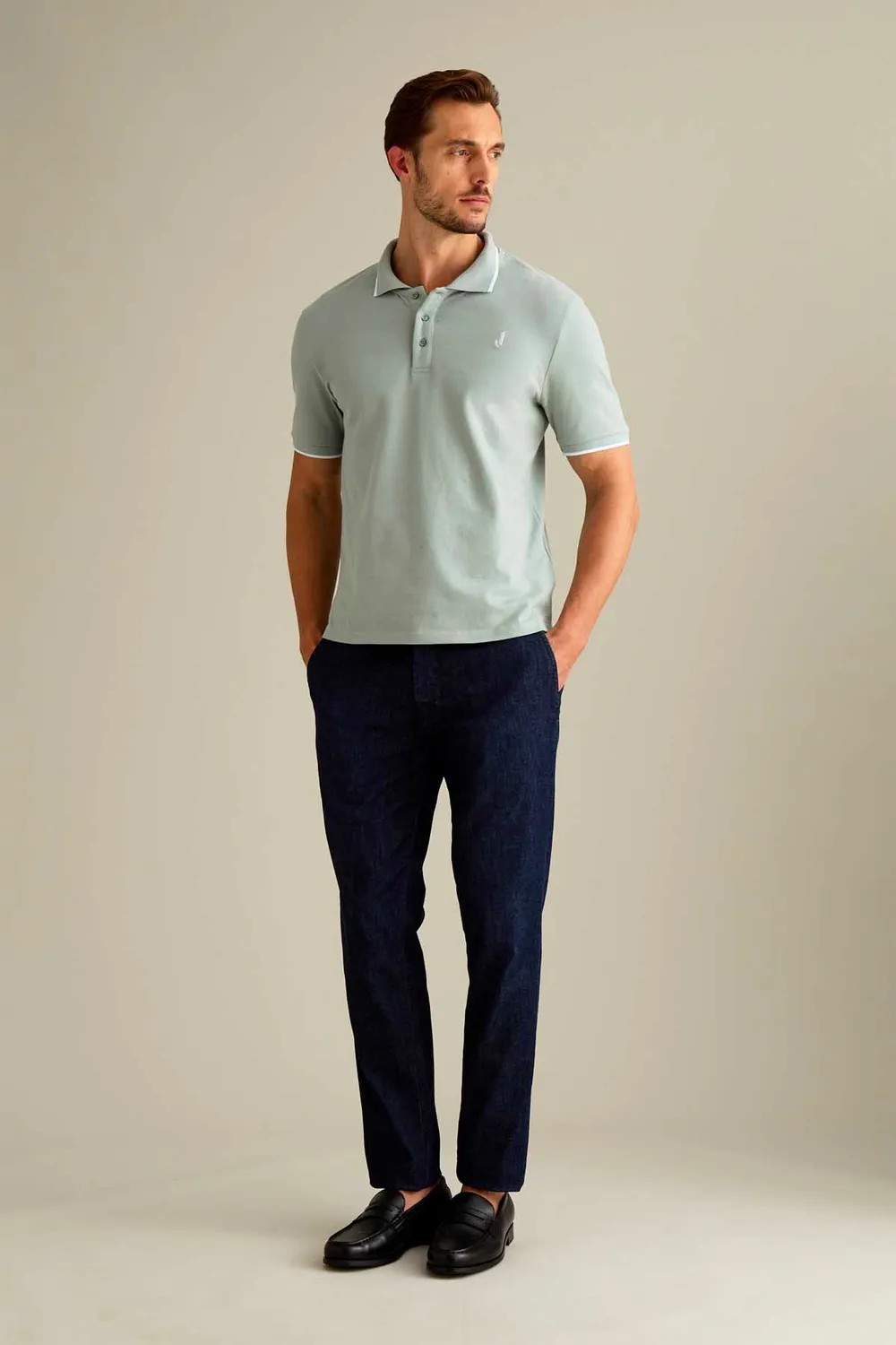 Jeckerson Jack denim donkerblauw slim fit jeans