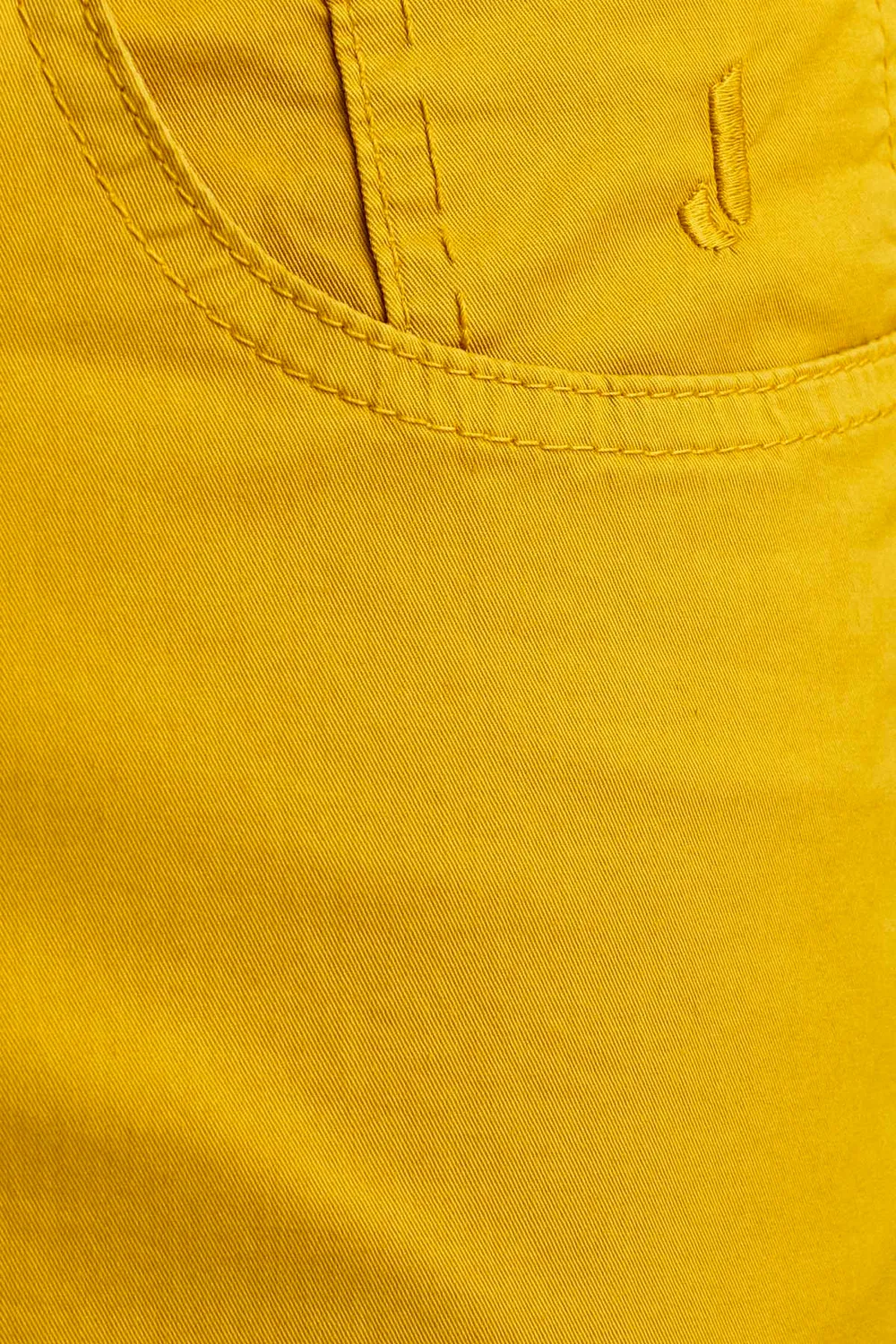 Jeckerson Jordan Slim Fit Broek Goudgeel Gabardine