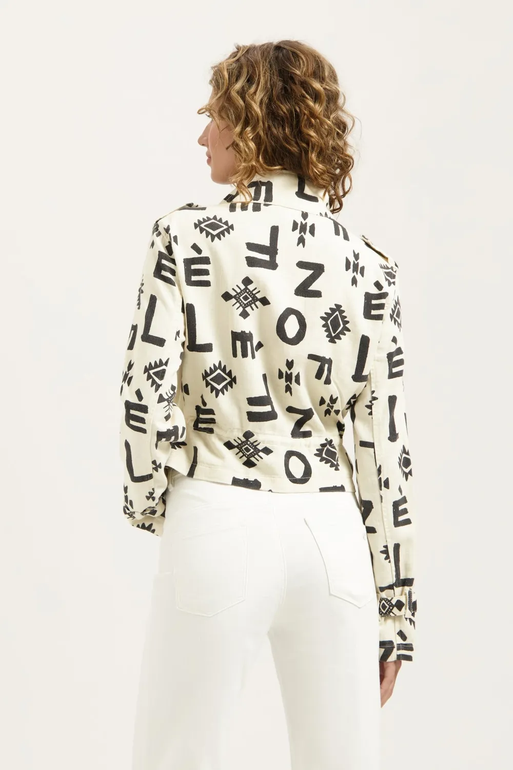 Florez Seven Jacket Letter Print spijkerjack