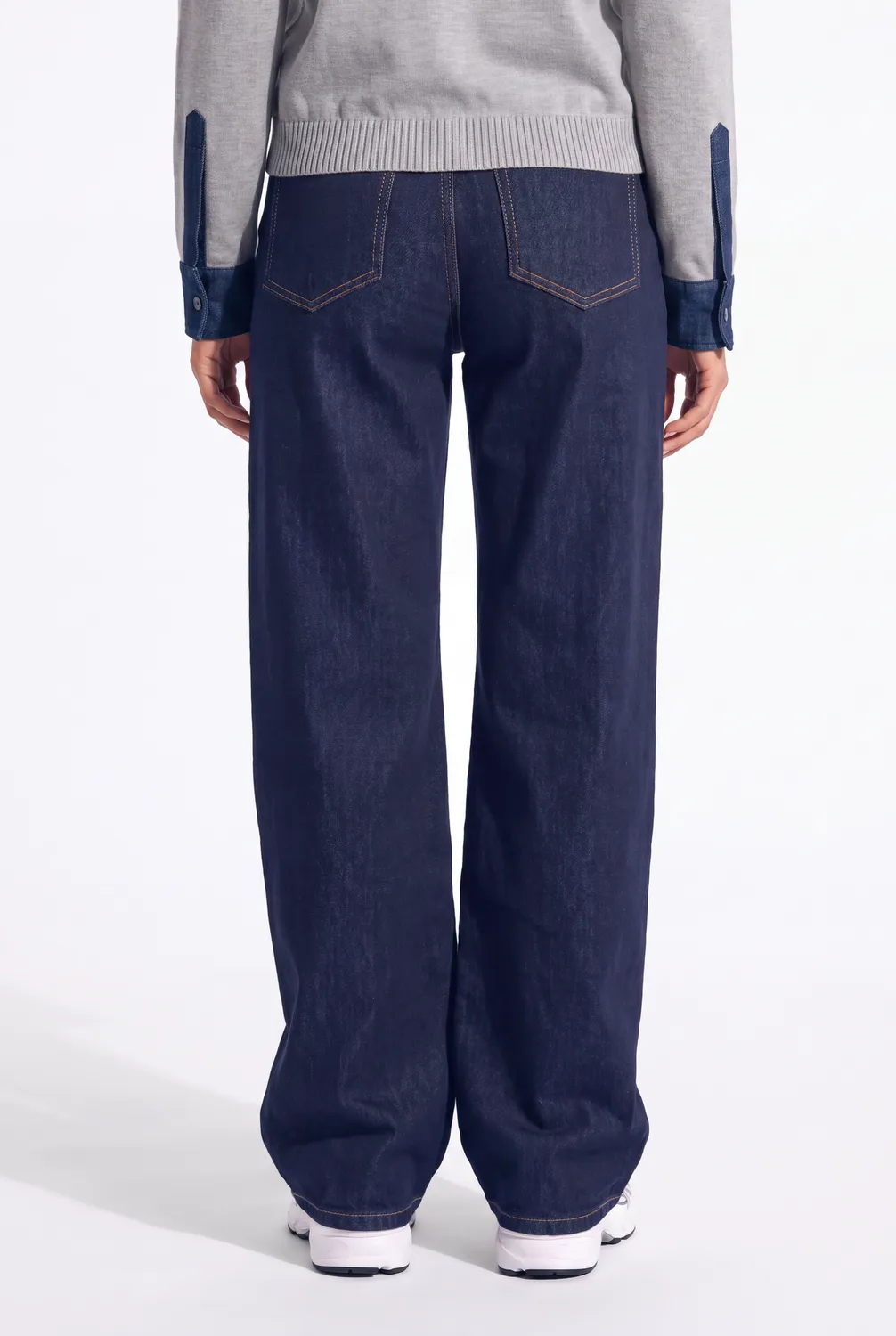 Florez Lucia Jeans Rins blue straight tabacco