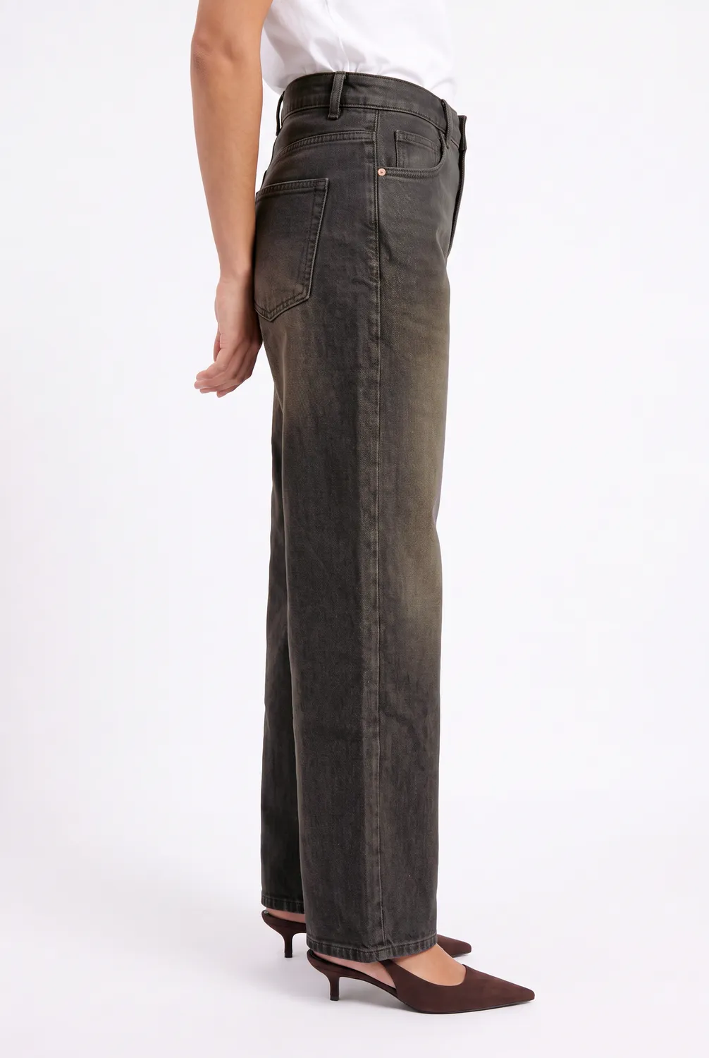 Florez Lennox balloon jeans Brown glam glitter
