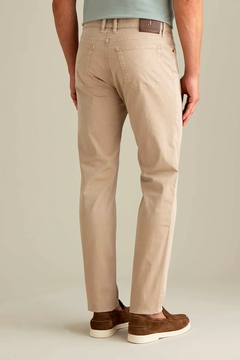 Jeckerson Jordan Slim Fit Broek Beige Cement Katoen