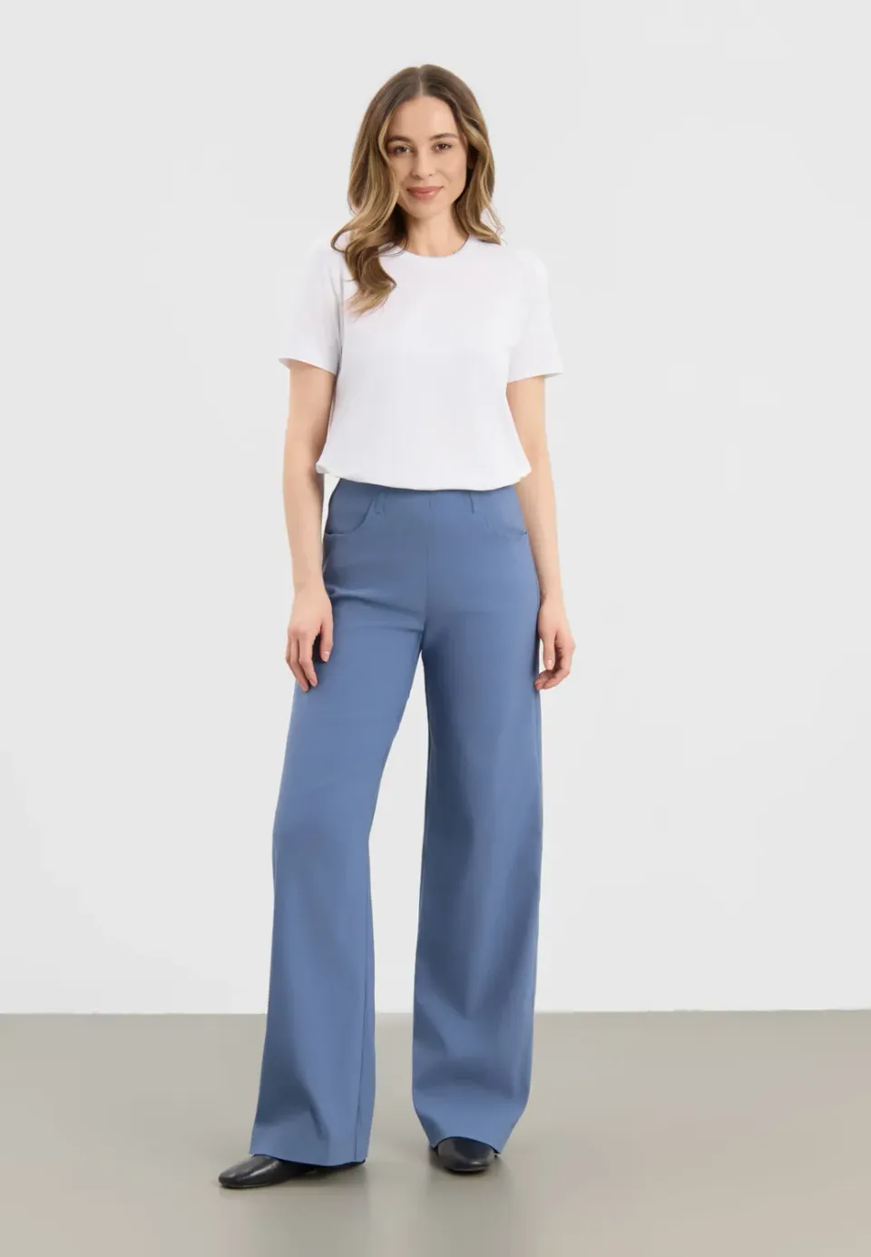 Laurie Donna Loose LL broek blauw losse pasvorm
