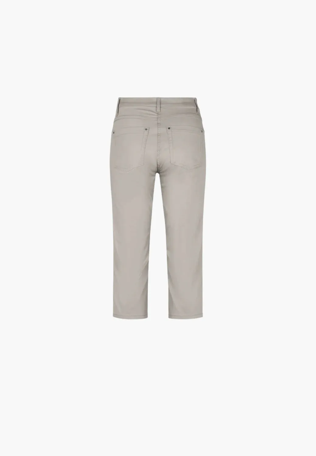Laurie Charlotte Capri broek grey sand katoen