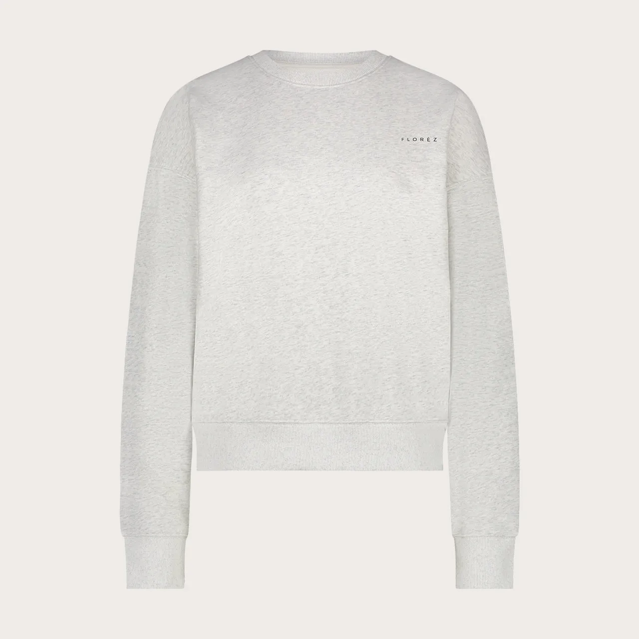 Florez Jolie sweater grijs kralenprint katoen