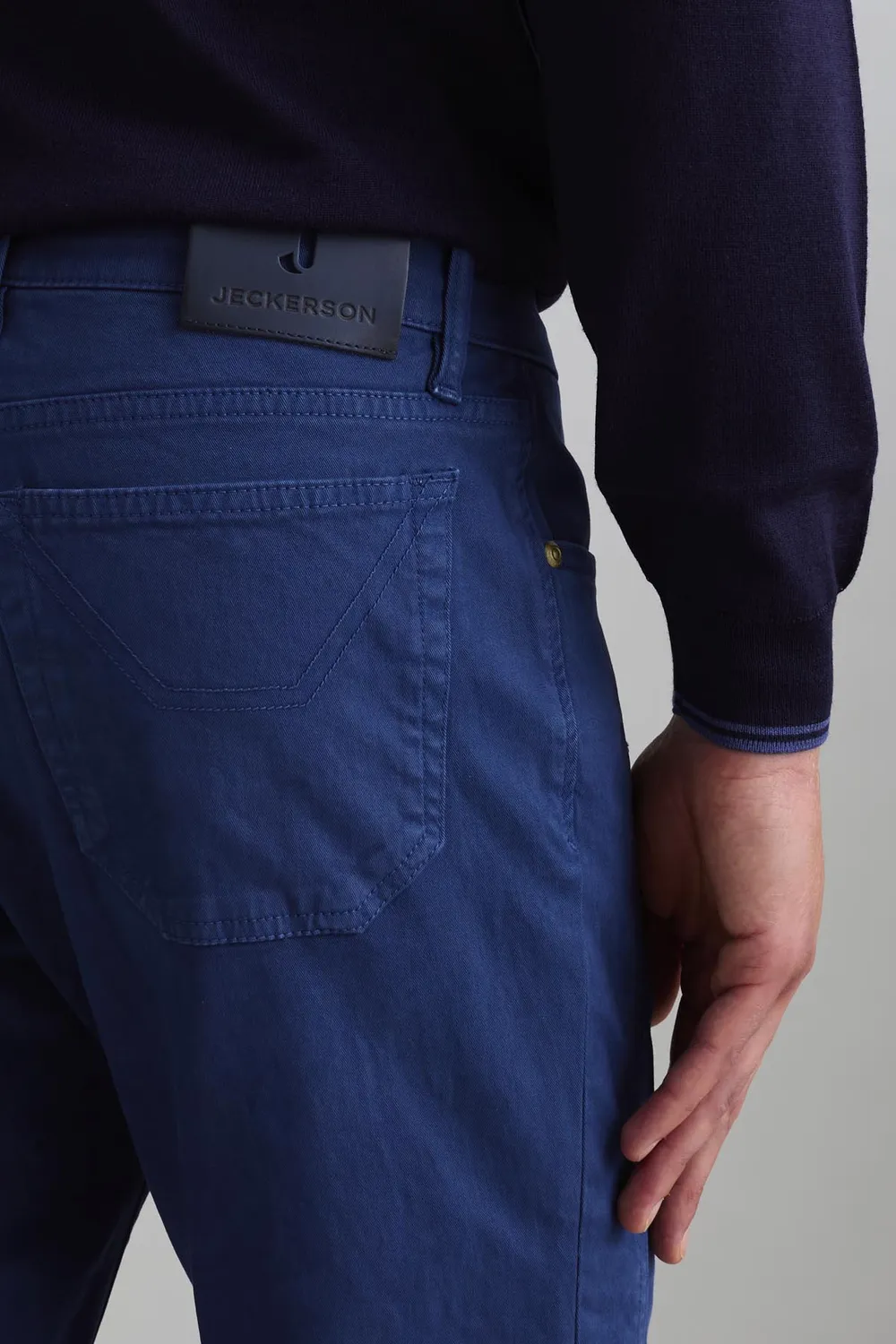 Jeckerson John slim fit broek blauw mare