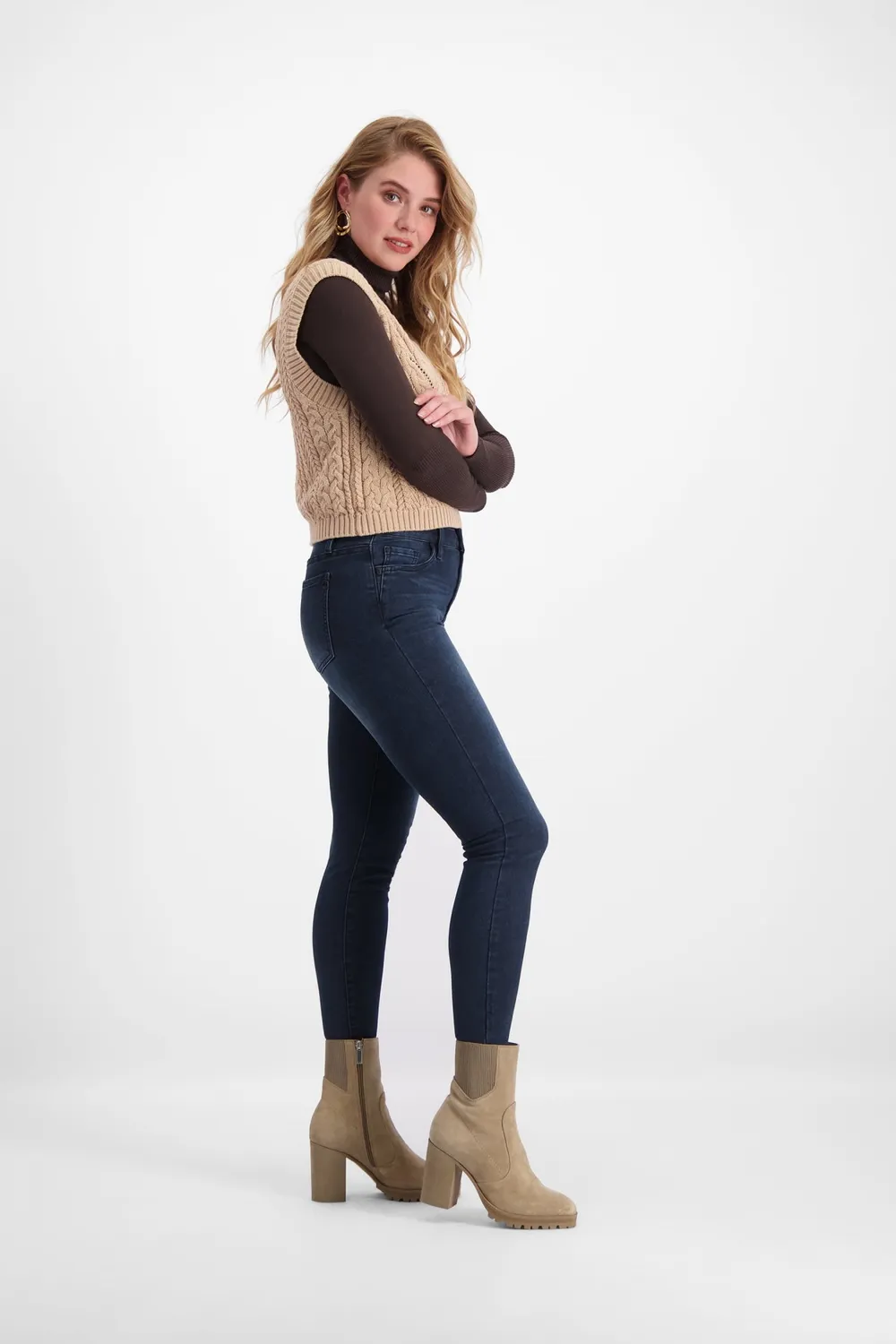 Florez Bobbi Slim Fit jeans Black Blue stretch