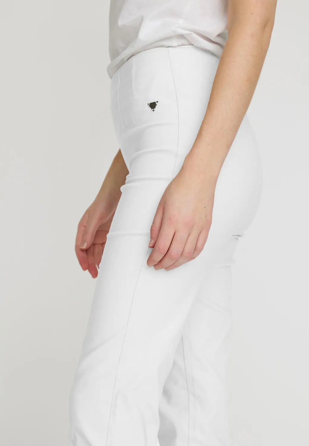 Laurie Betty Regular ML broek White stretch