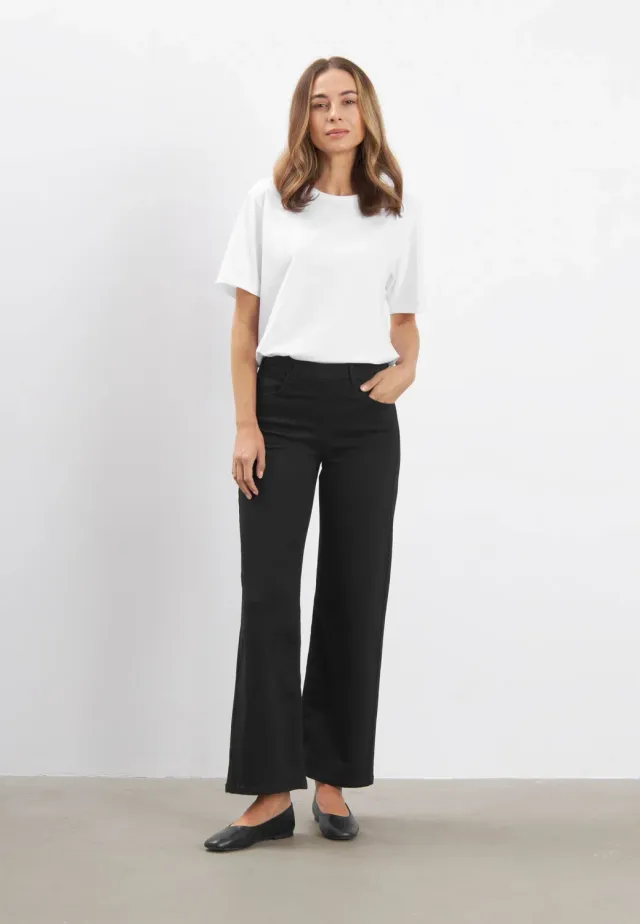 Laurie Donna Loose SL 101073 zwarte jeans Black Denim stretch