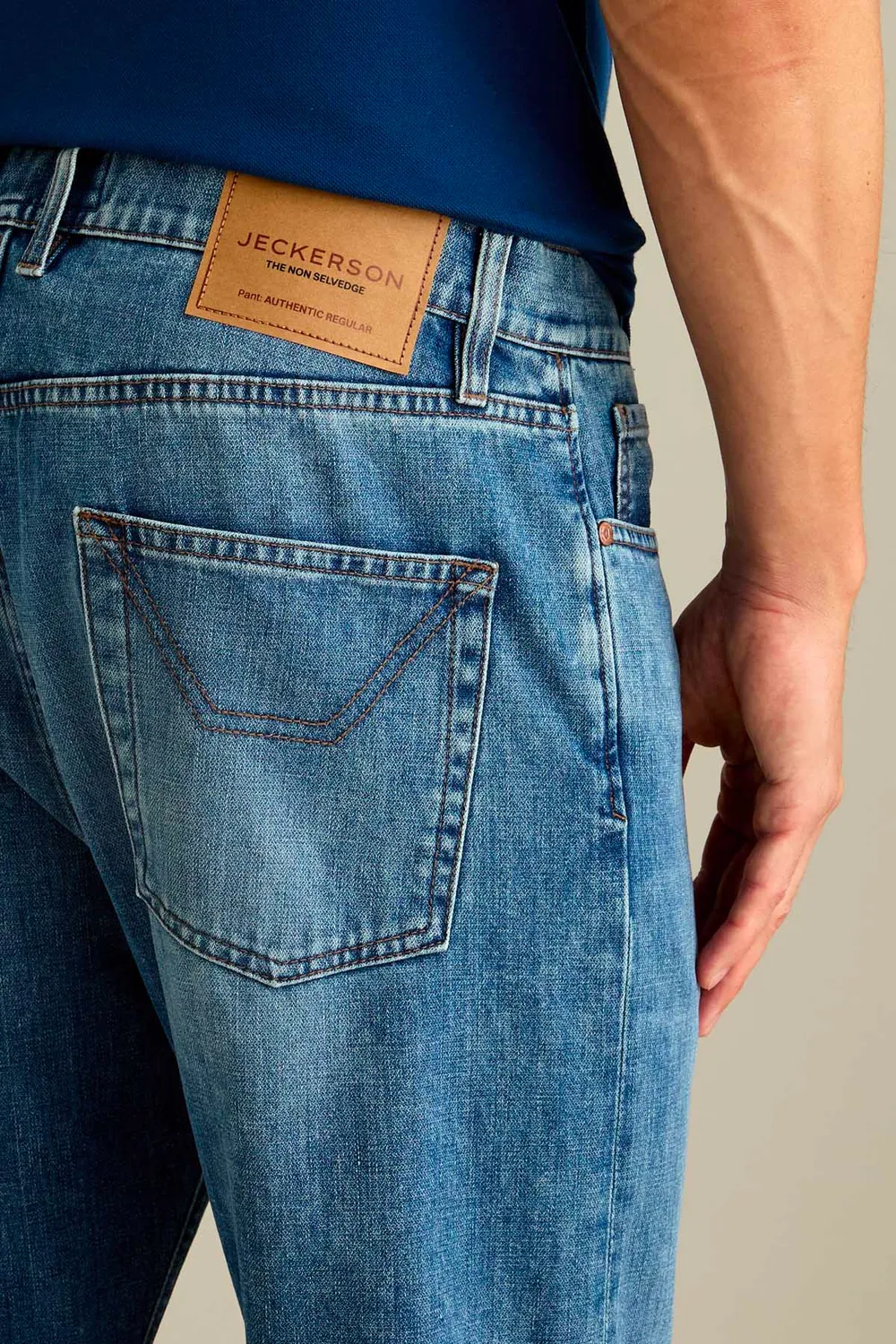 Jeckerson regular fit jeans lichtblauw vintage