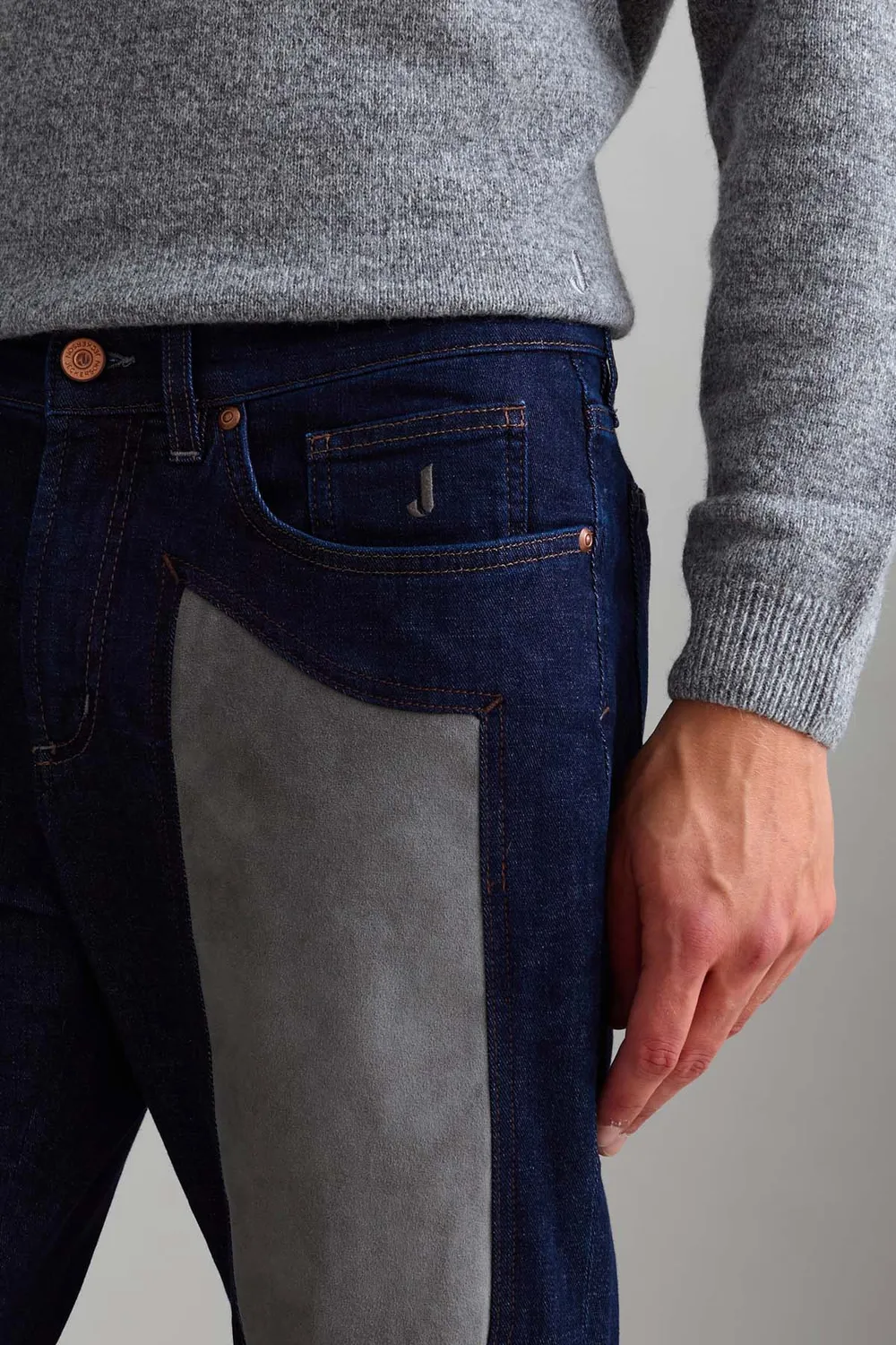 Jeckerson John Toppa Alcantara jeans donkerblauw slim fit