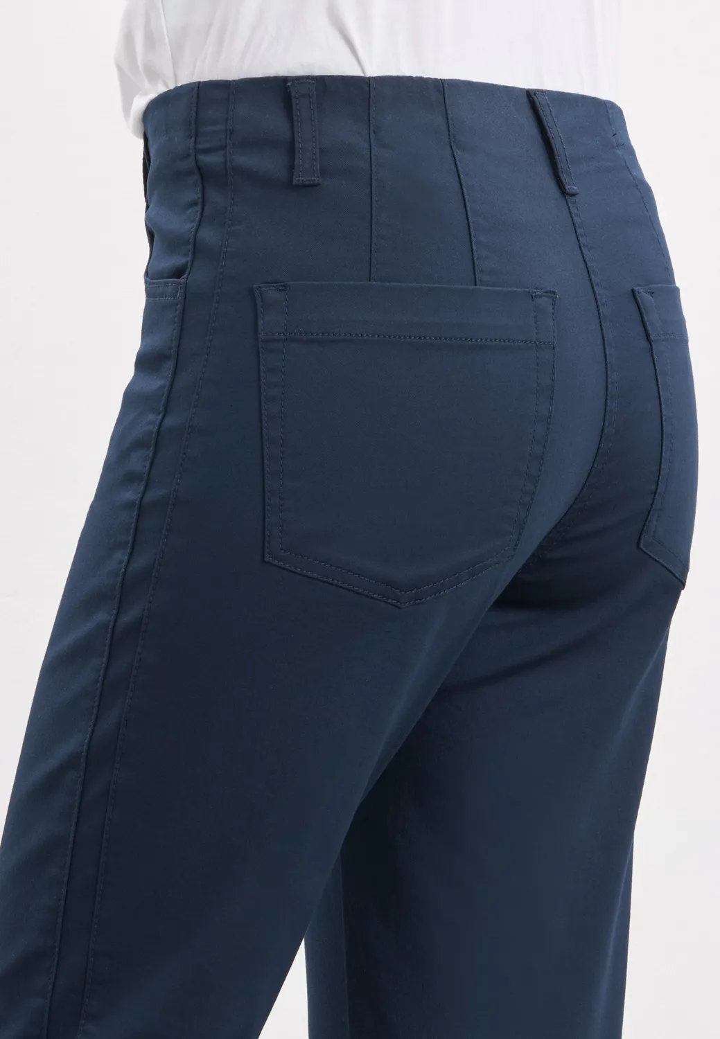 Laurie Patricia 100870 cropped broek navy katoen