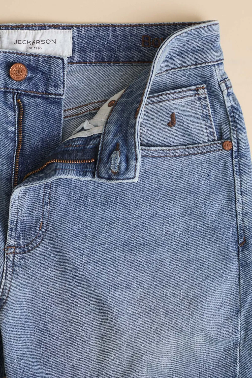 Jeckerson Julia boyfriend jeans lichtblauw stretch