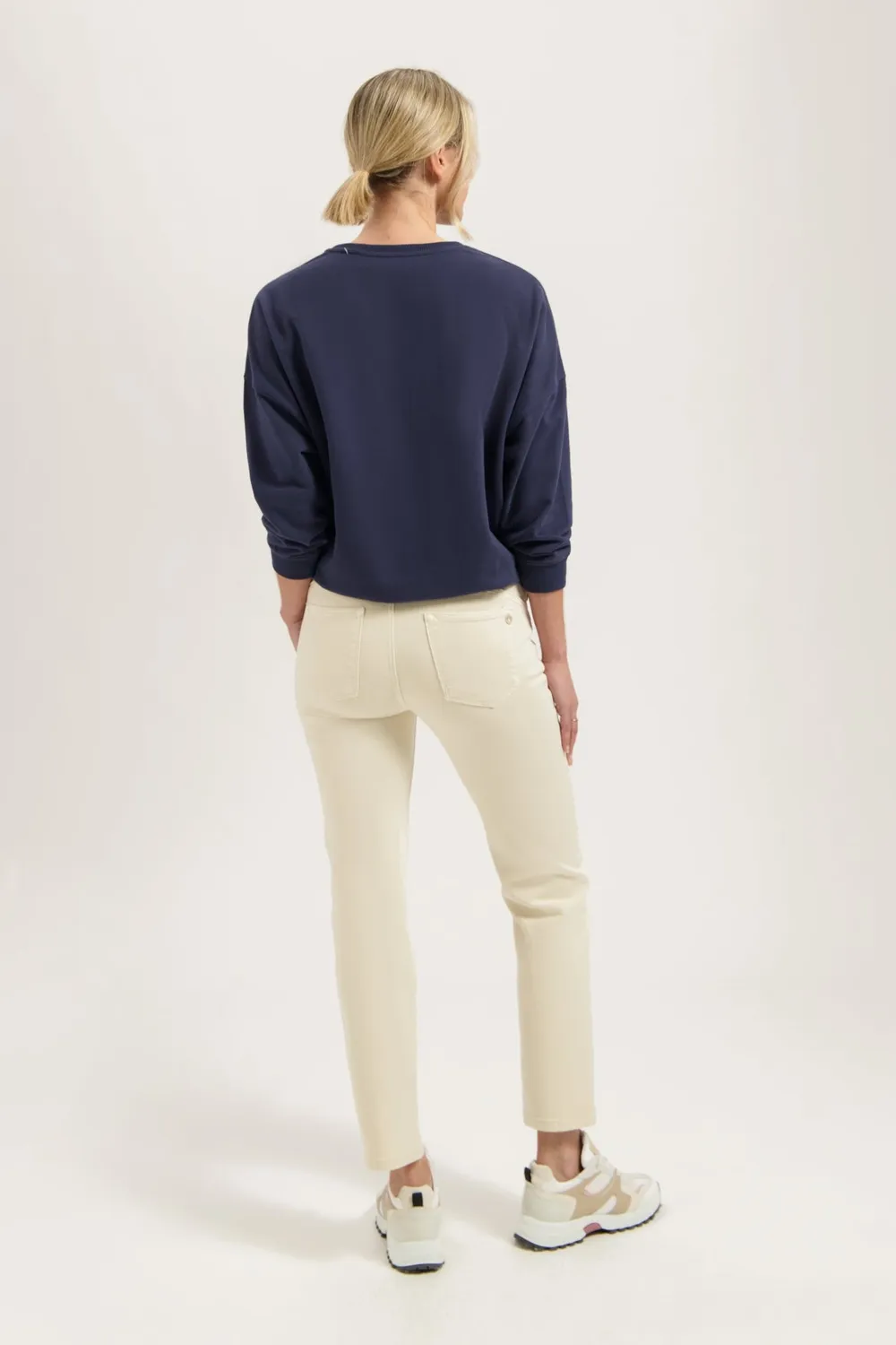 Florez Bond straight jeans cream