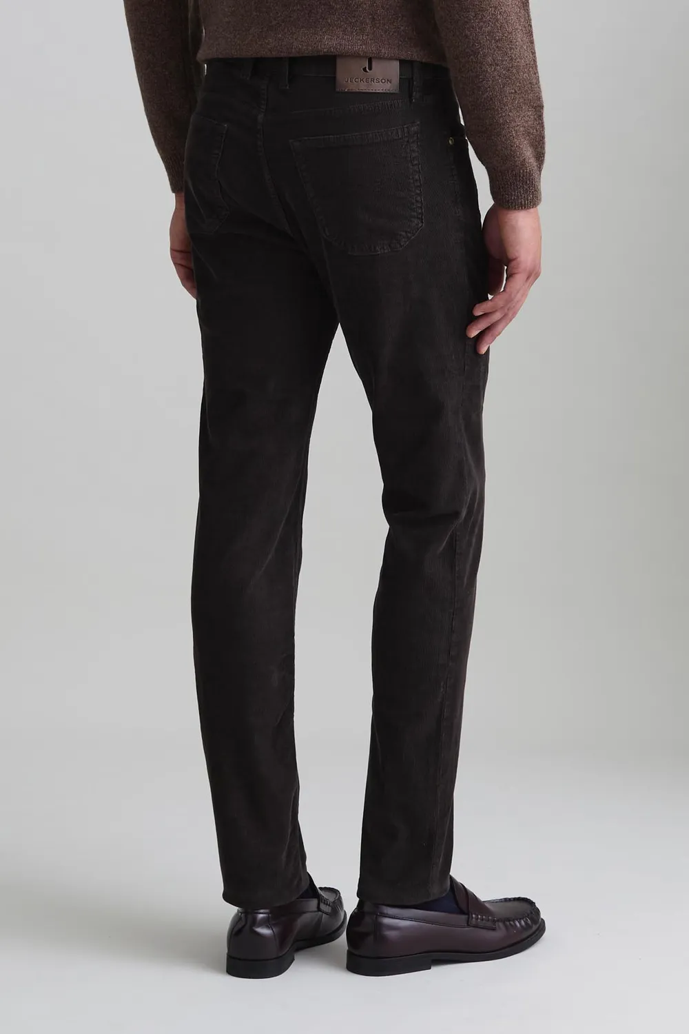 Jeckerson John Toppa broek bruin fluweel slim fit