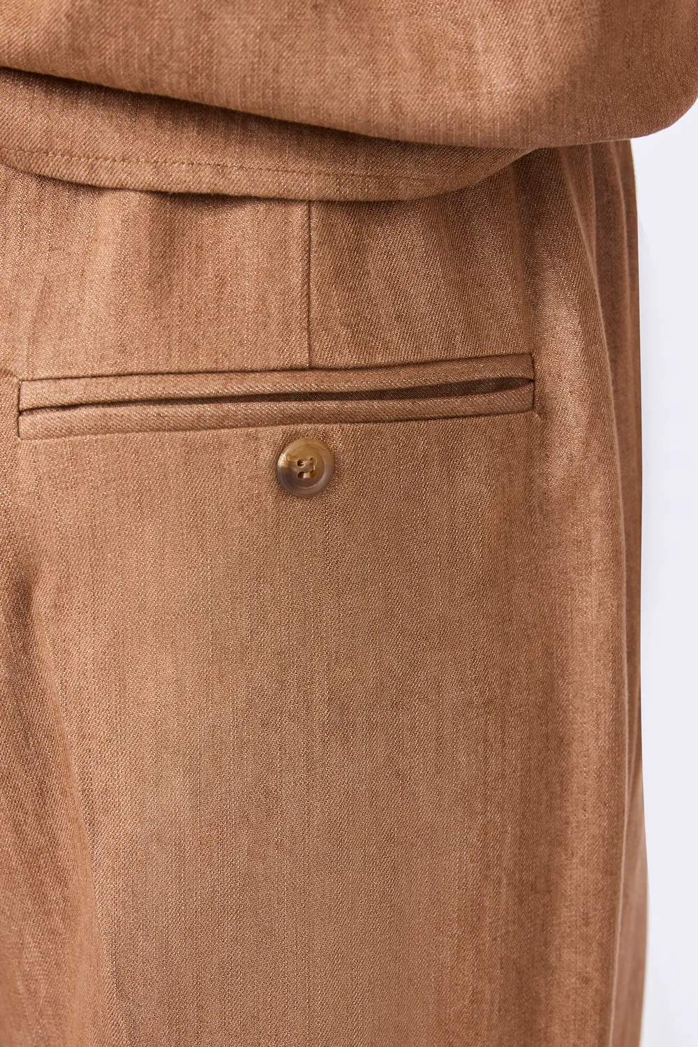 Corel Lior Wide Lyocell broek tabacco ademend