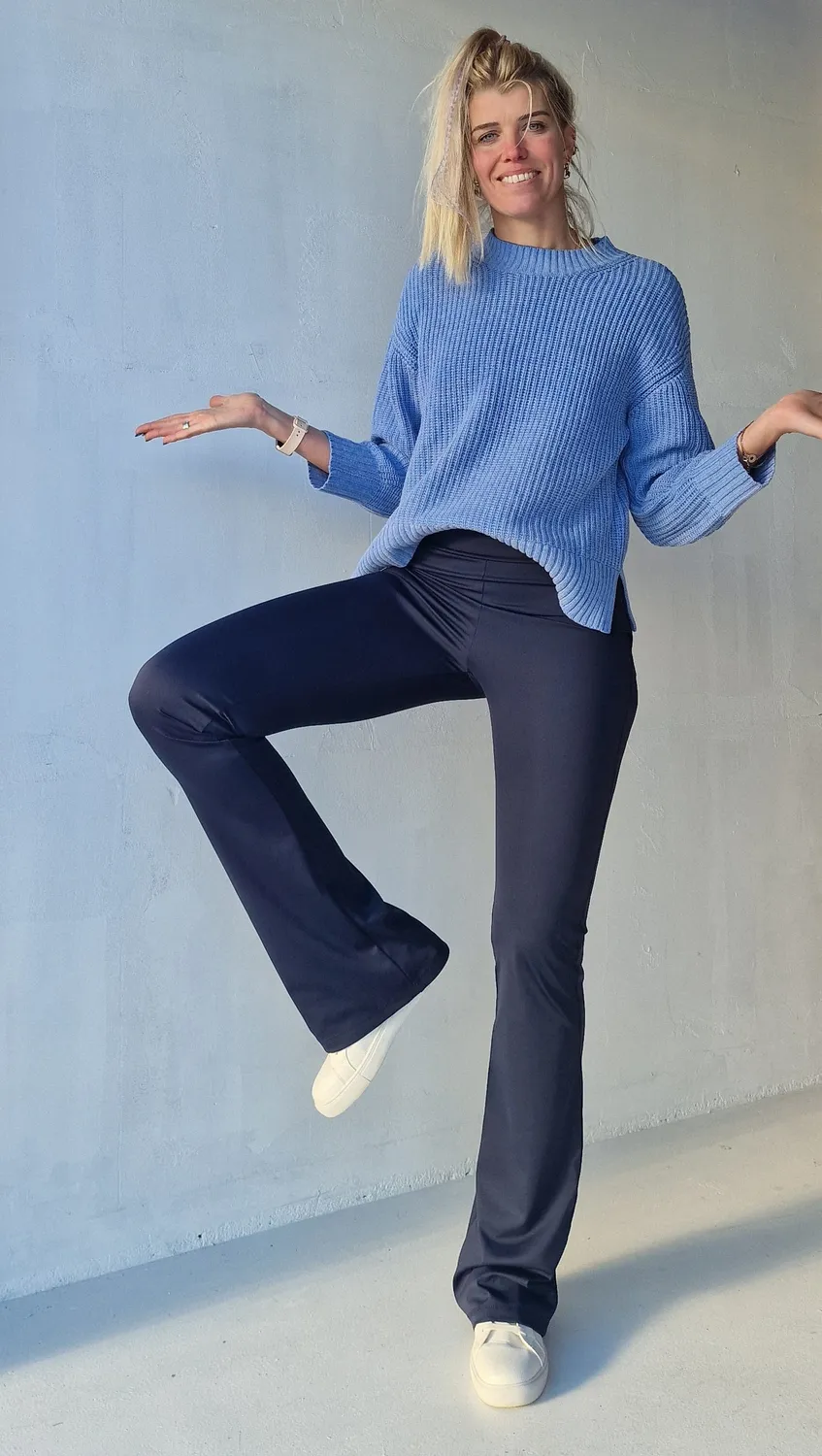 Langeleggings Flared Tall sportlegging navy 34-36 extra lang