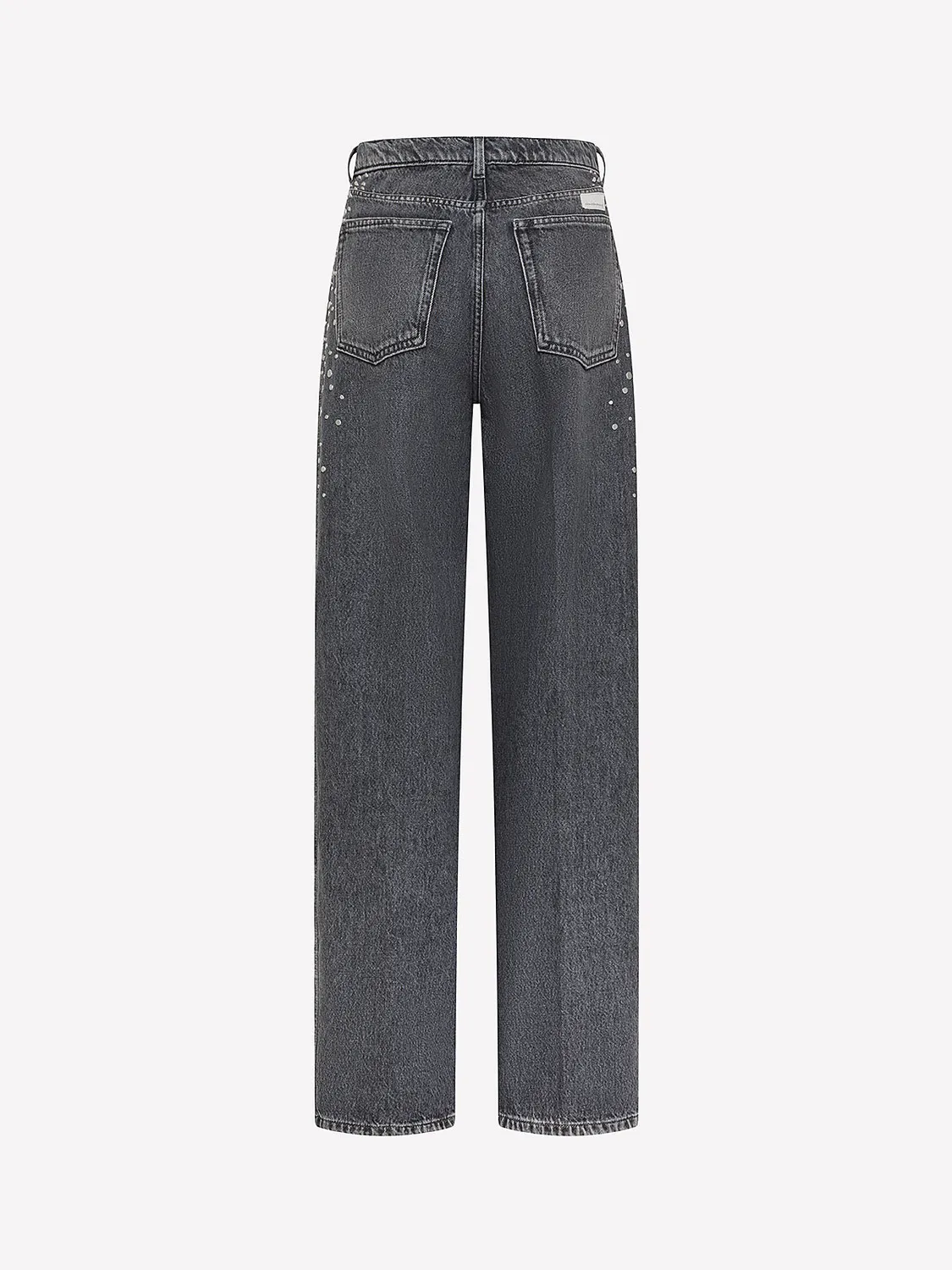 Nine In The Morning Dora jeans dames grijs studs carrot