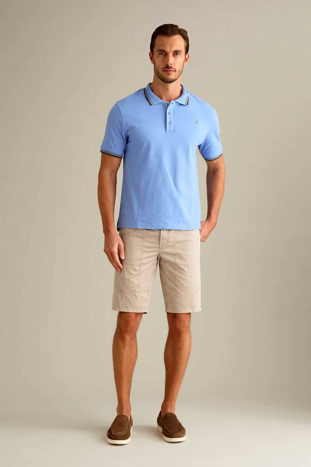 Jeckerson Jayden korte broek slim fit beige cement