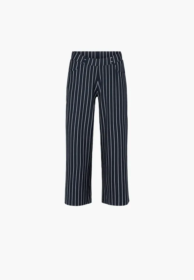 Laurie Donna Loose CL 28364 broek navy stripe cropped