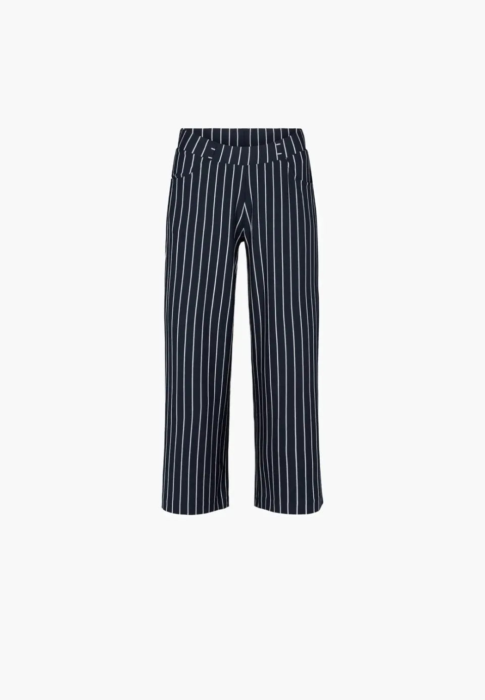 Laurie Donna Loose CL 28364 broek navy stripe cropped