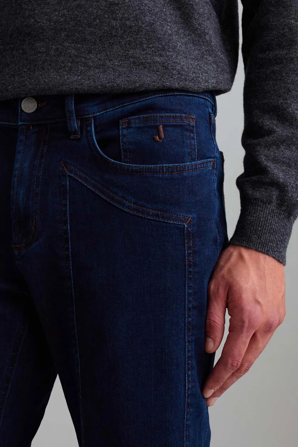 Jeckerson John Toppa jeans middenblauw slim fit