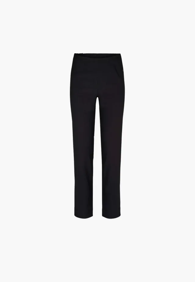 Laurie Betty Regular SL 27004 broek Black Brushed stretch