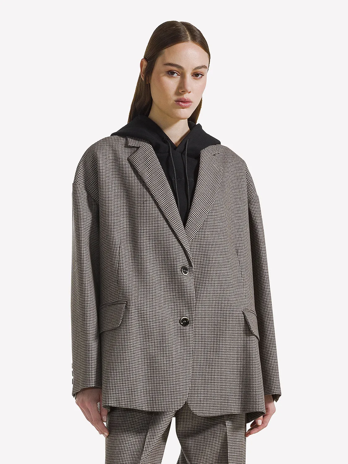 Nine In The Morning Tecla TCL14 blazer Kette wol geruit