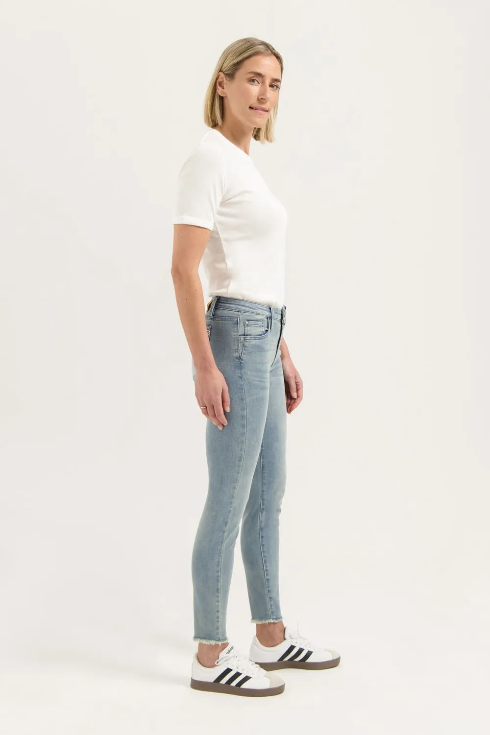 Florez Bobbi Slim Fit jeans Cold Blue stretch