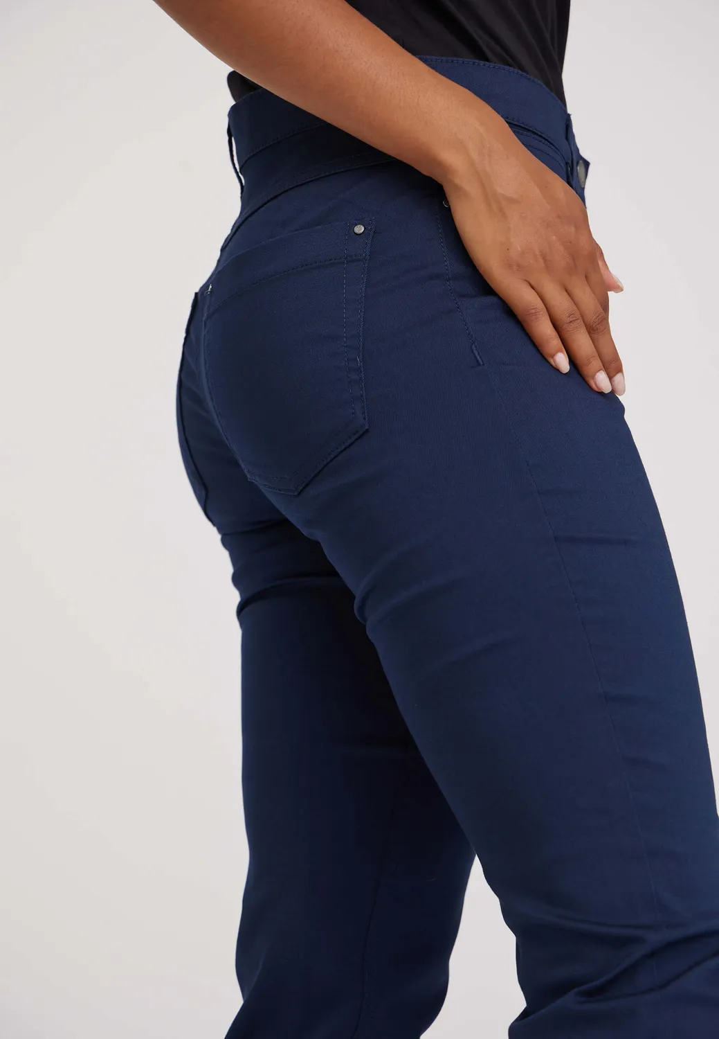 Laurie Charlotte 100762 regular broek navy 75 cm