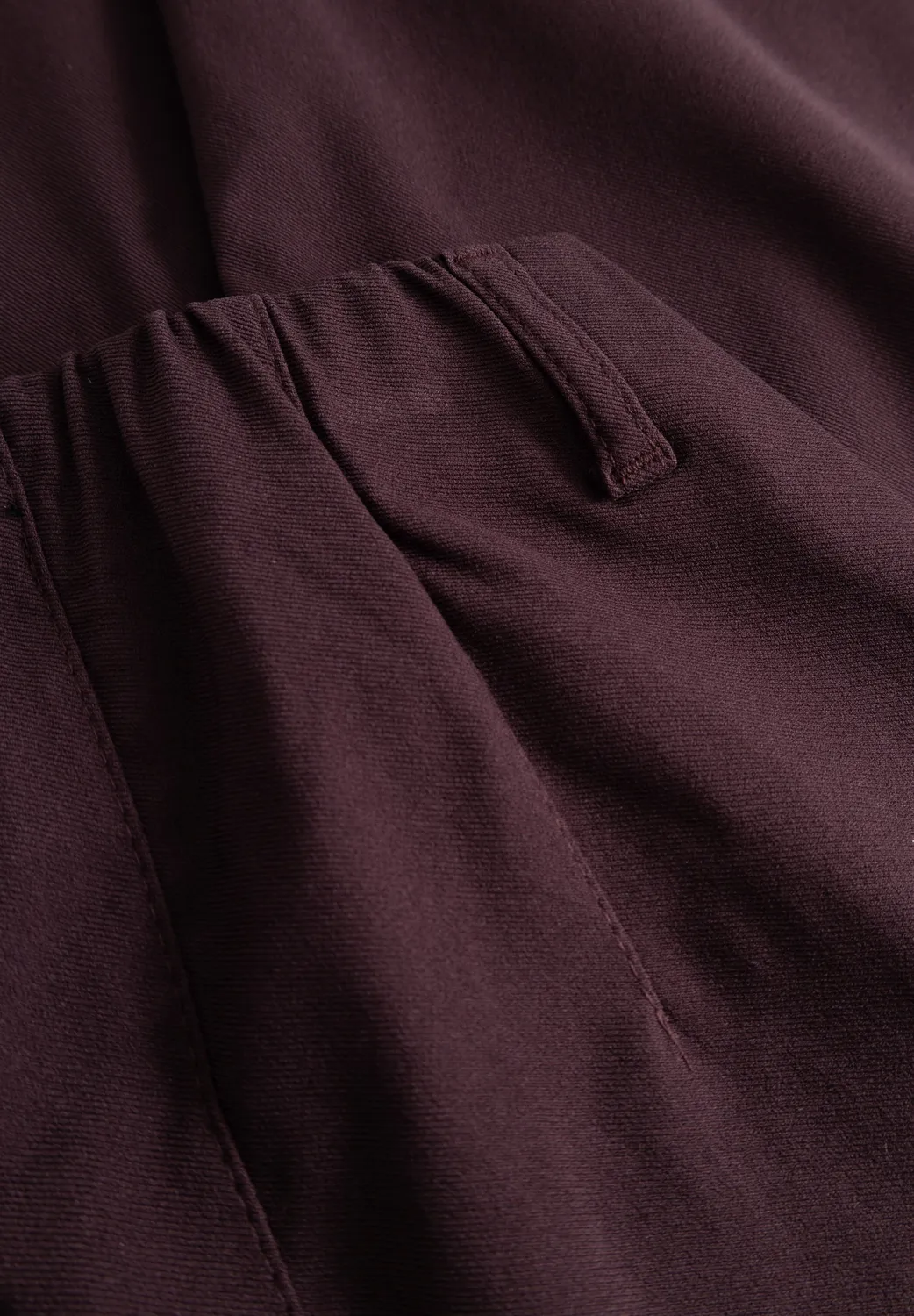 Laurie Donna Loose ML damesbroek dark plum soepel