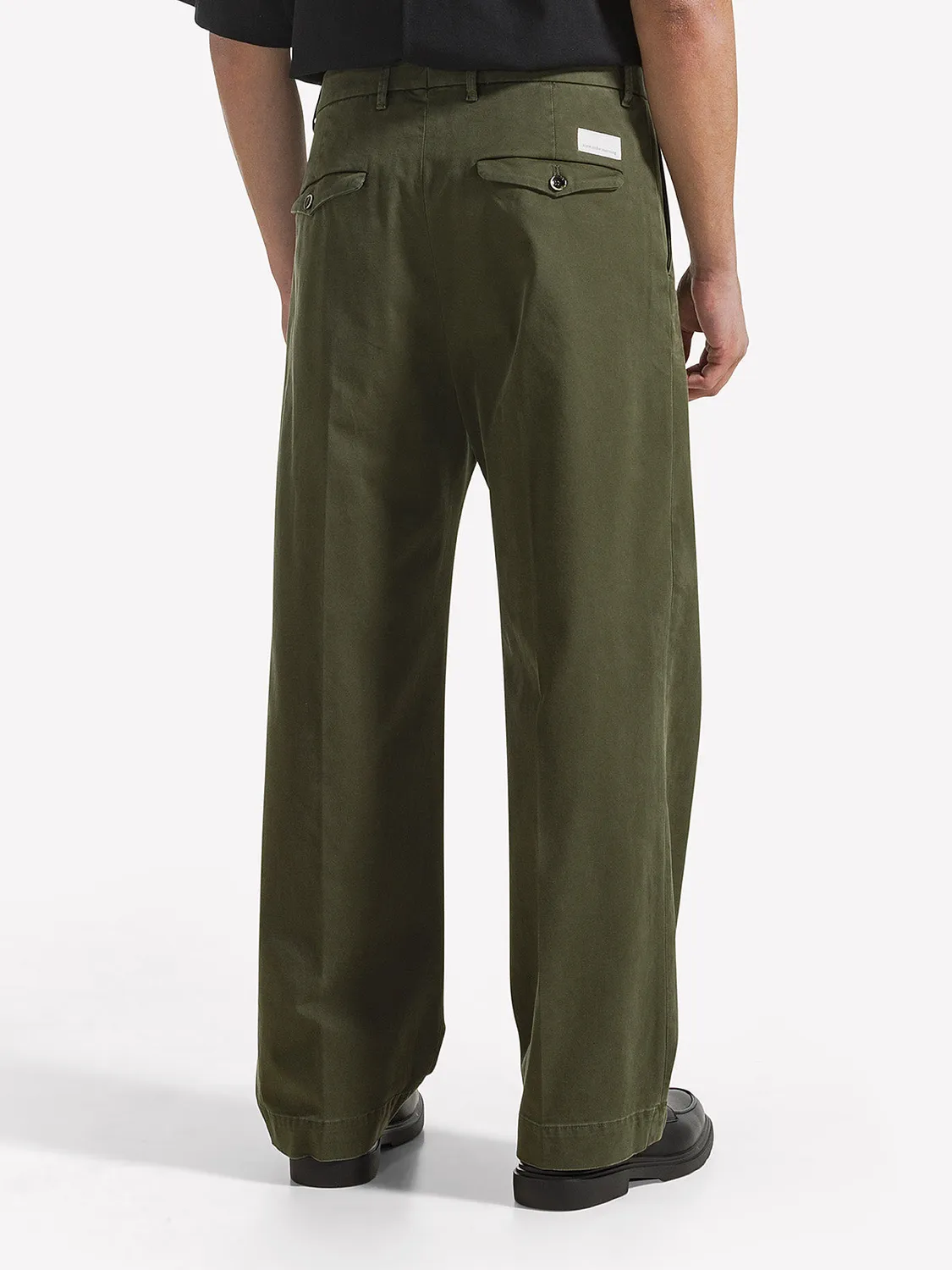 Nine In The Morning Apollon AP83 chino olijf baggy