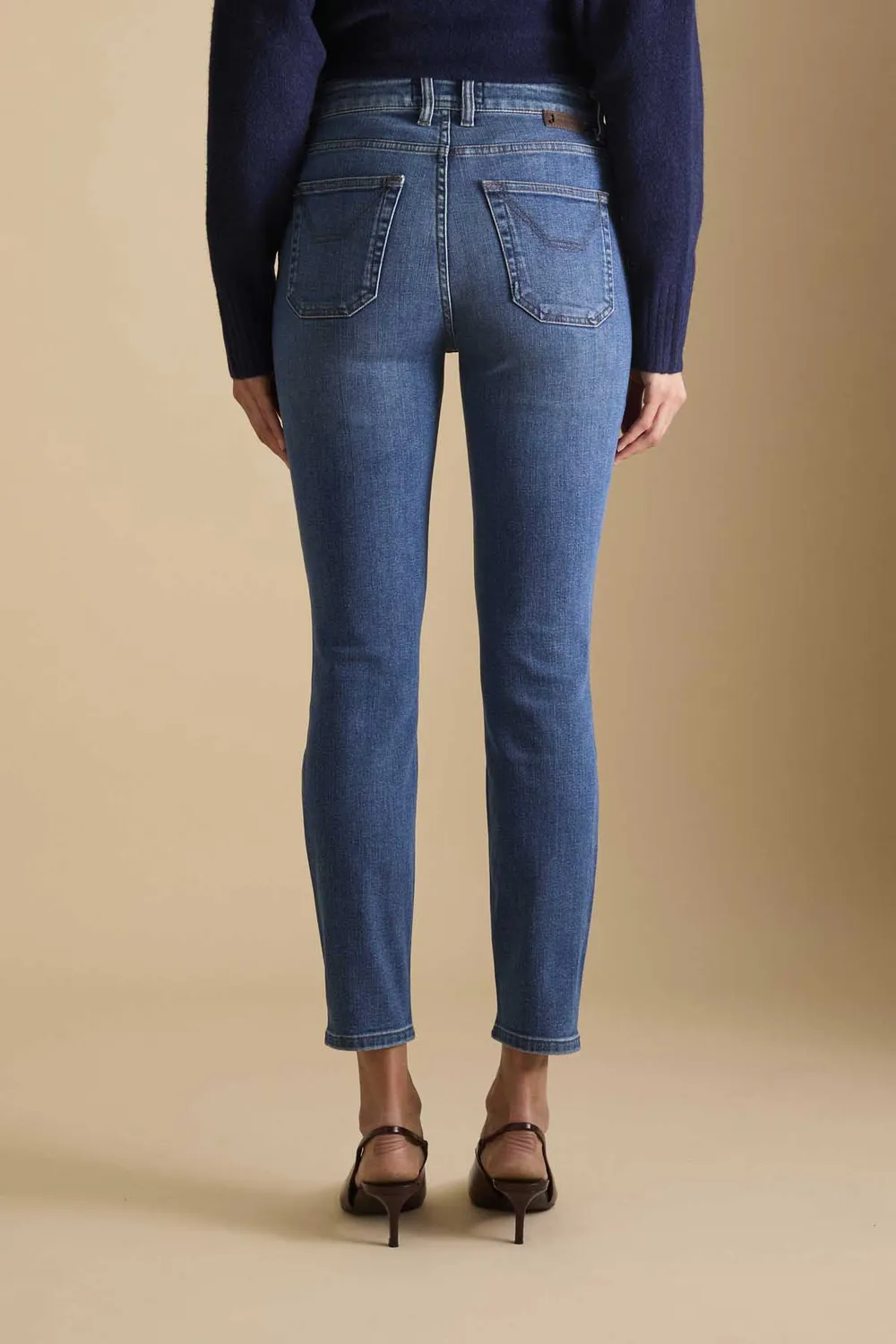 Jeckerson Juliette skinny jeans medio blauw comfort