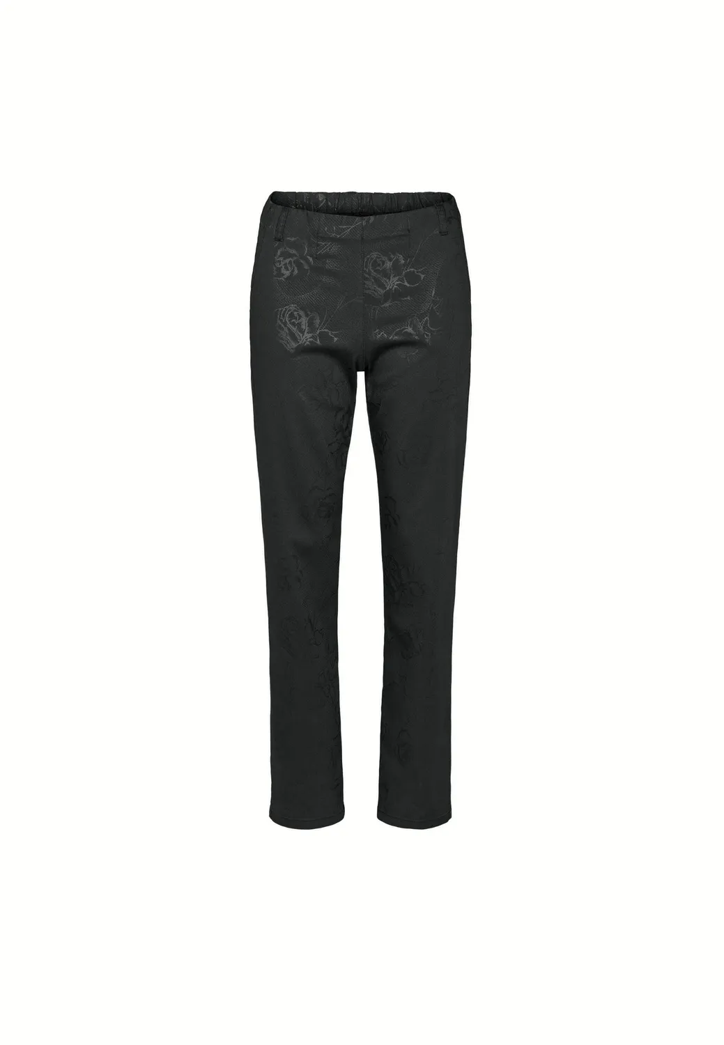 Laurie Taylor Regular broek Black Bloom Print stretch