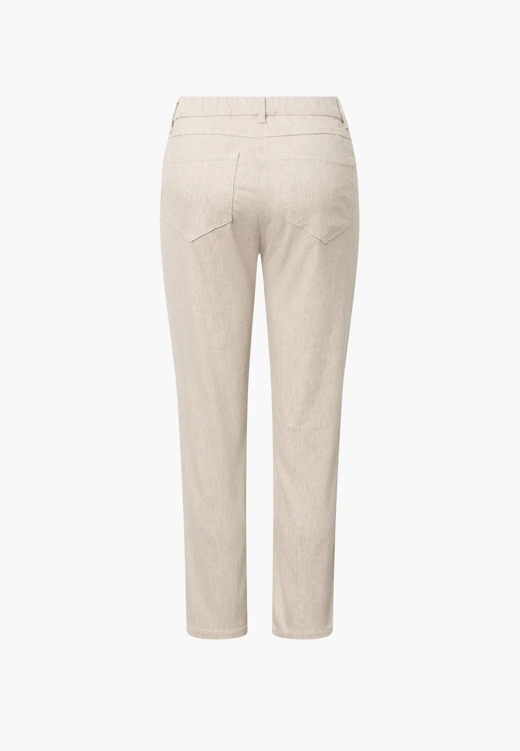 Laurie Hannah Regular XSL jeans Grey sand hemp kort
