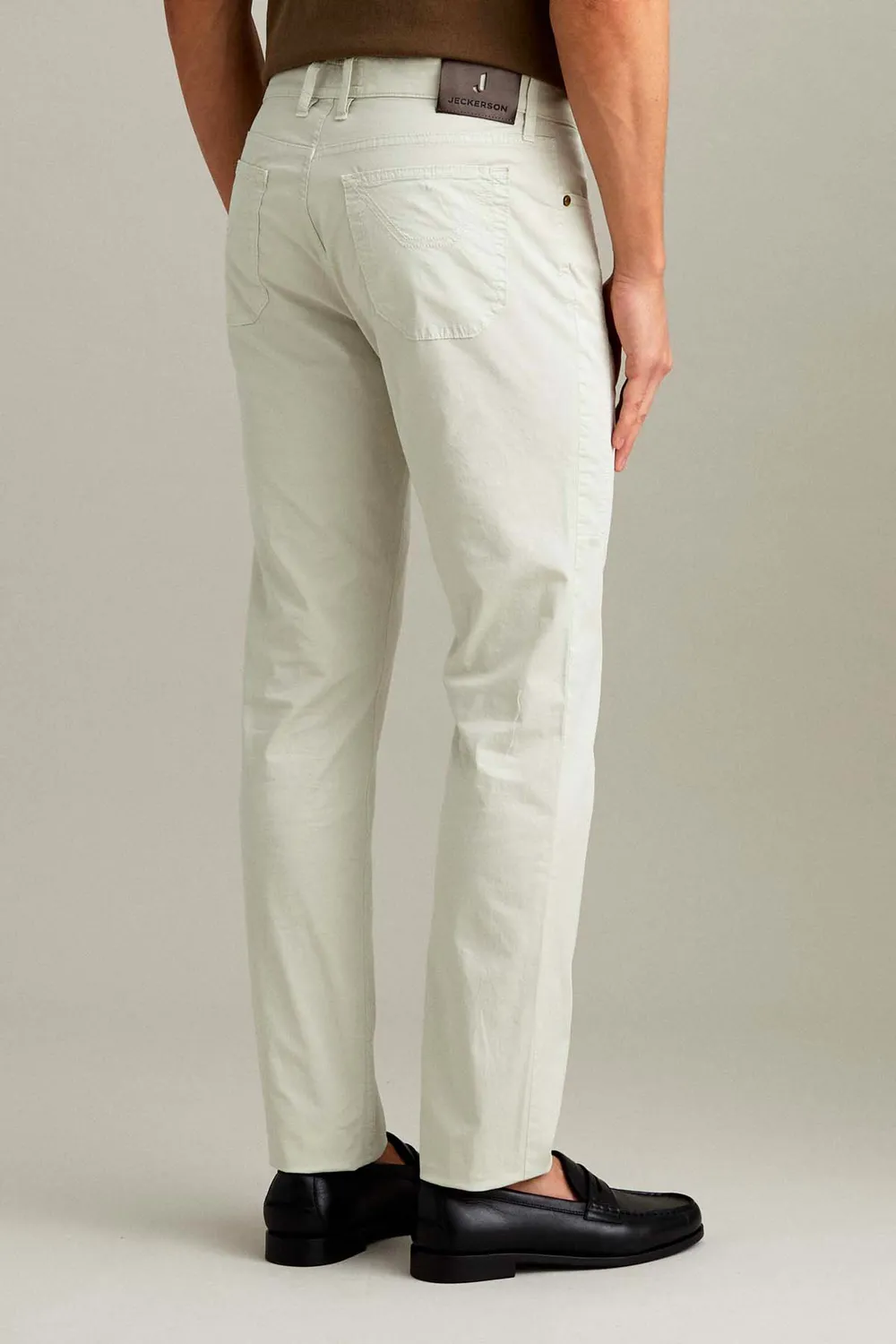 Jeckerson John toppa ijs grijs slim fit broek