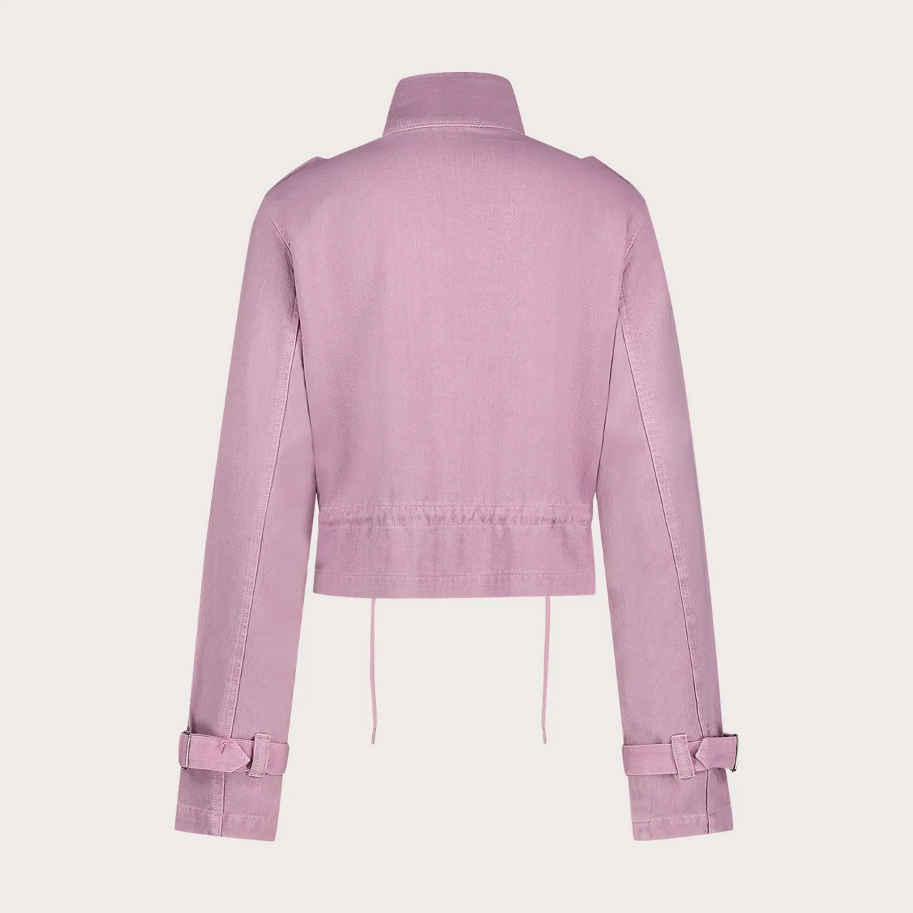 Florez Seven spijkerjack paars cropped taille