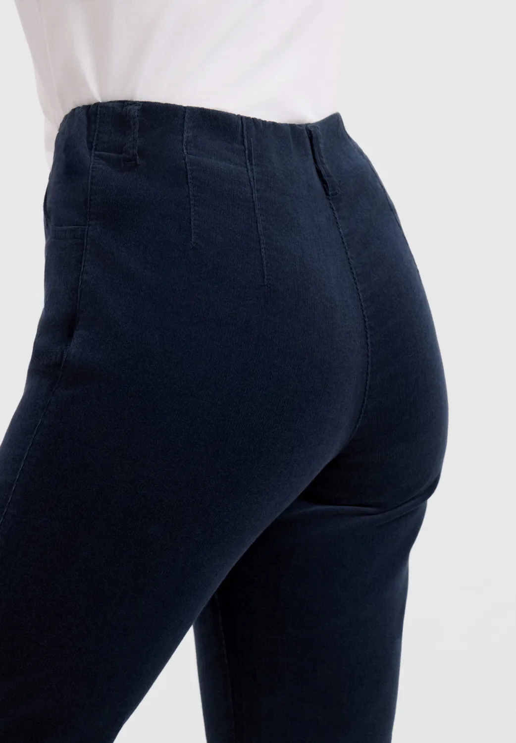 Laurie Kelly Regular ML fluweel broek navy