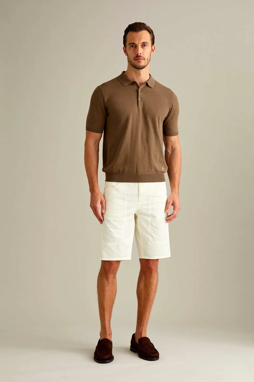 Jeckerson Jayden Slim Fit Bermuda Wit Katoen