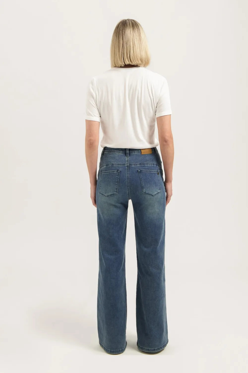 Florez Ana Flared Jeans Sky Hipe hoge taille