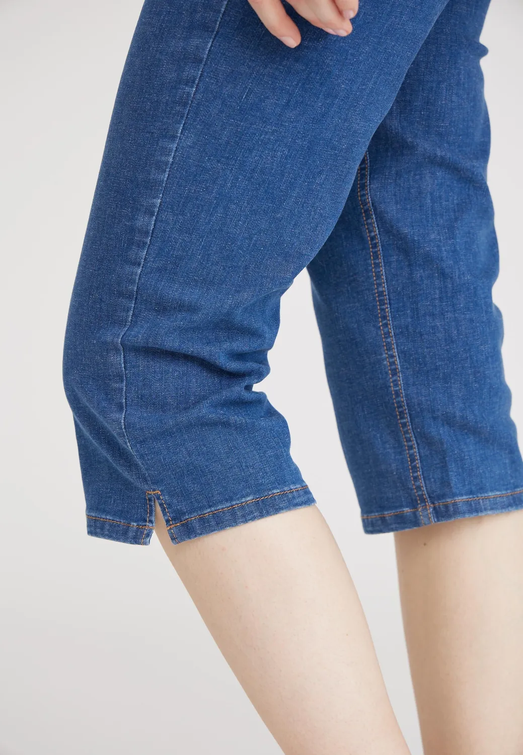 Laurie Kelly Regular Capri SL Blue Denim stretch