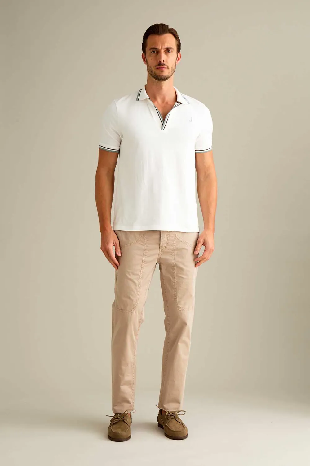 Jeckerson Jevon chino slim fit beige katoen