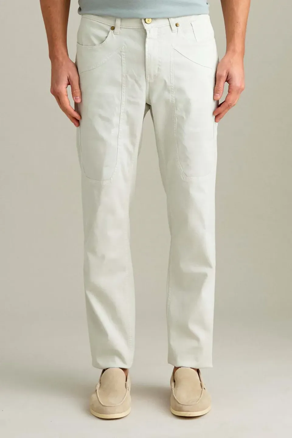 Jeckerson John slim fit chino ijs grijs katoen
