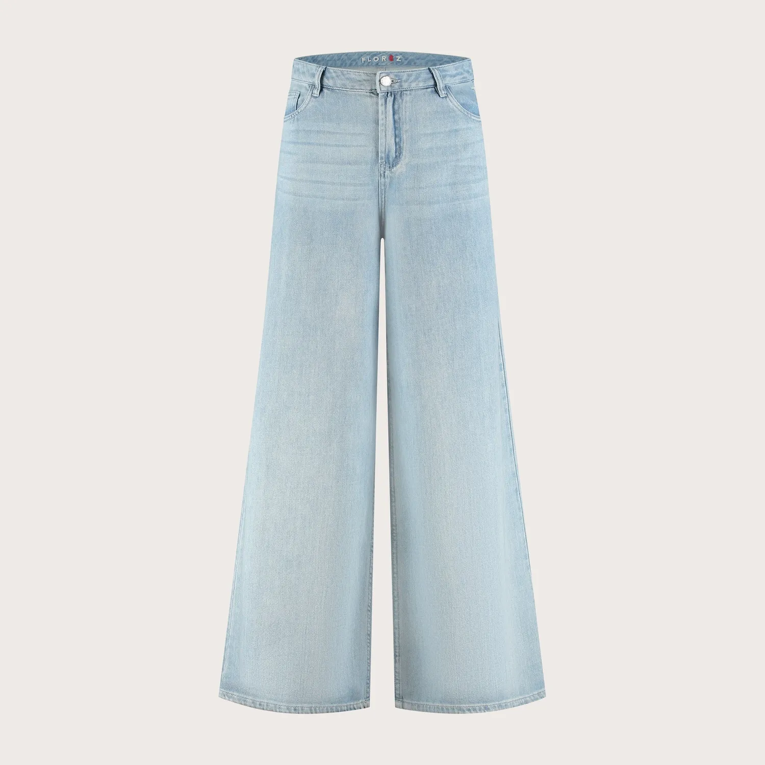 Florez Liv Wide leg jeans Rich Blue wijde pijp