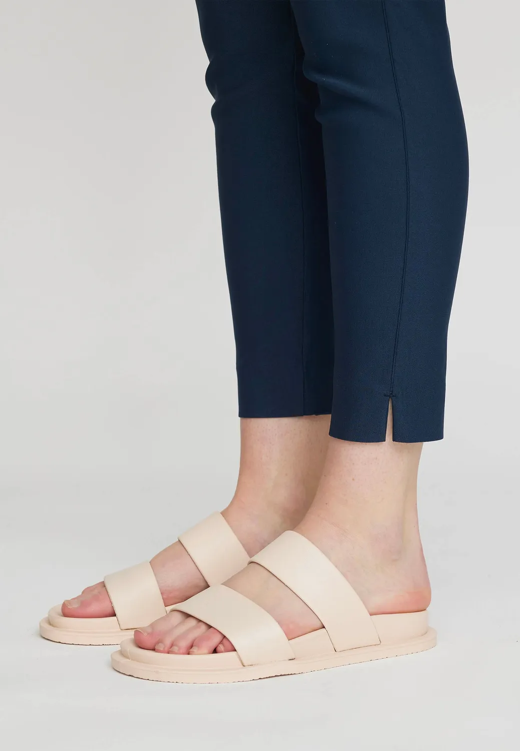 Laurie Elizabeth Slim CL broek Navy cropped