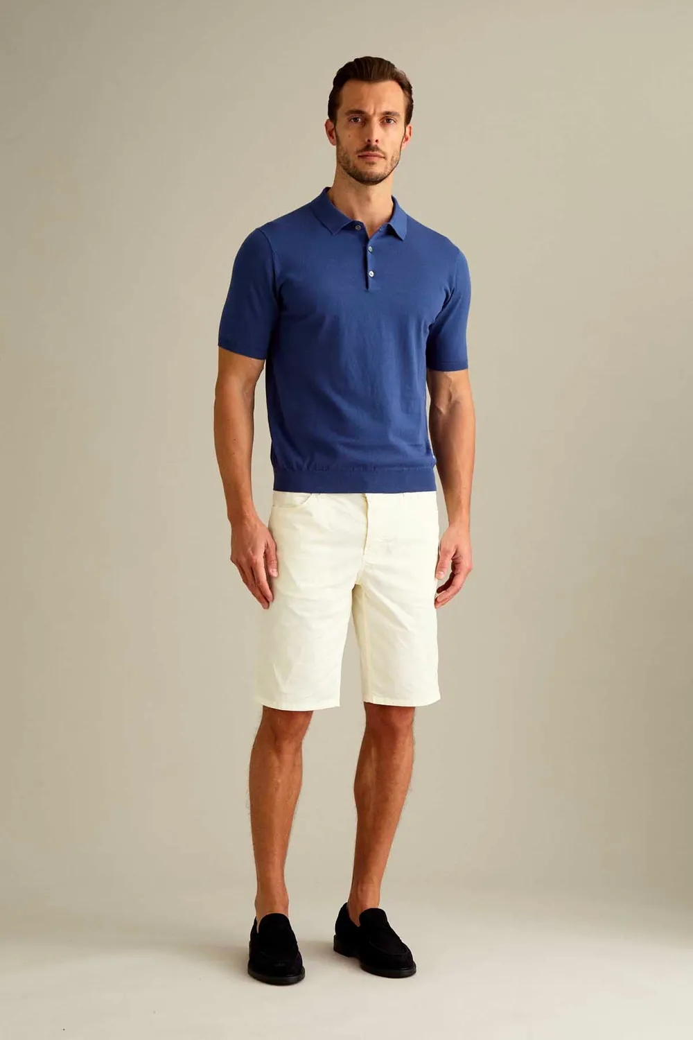 Jeckerson Jo Korte Broek Sneeuwwit Katoen Slim Fit